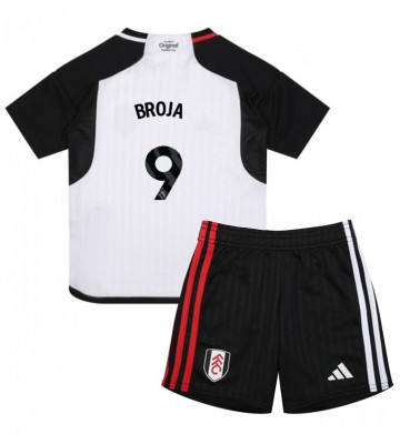 Fulham Armando Broja #9 Primera Equipación Niños 2023-24 Manga Corta (+ Pantalones cortos)